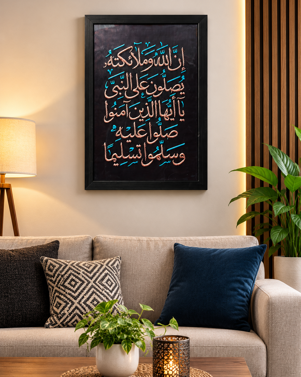 Premium Ayat Islamic Calligraphy Wall Art 21×30 Inc