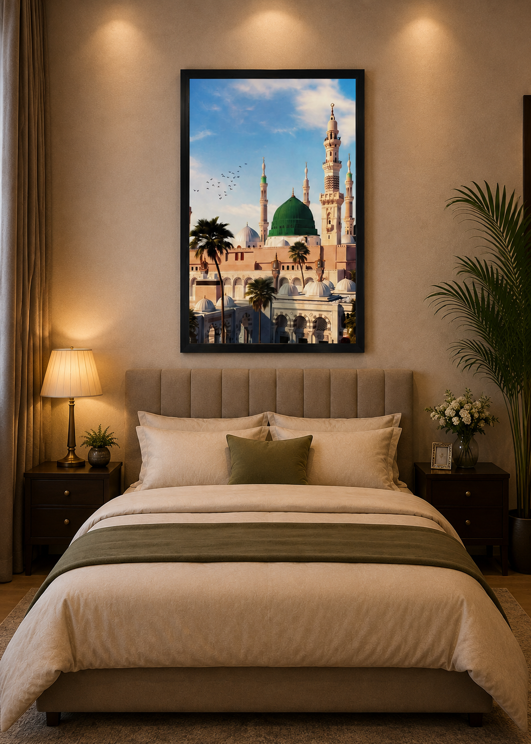 Masjid-e-Nabawi Premium Wall Art 21x30 Inc