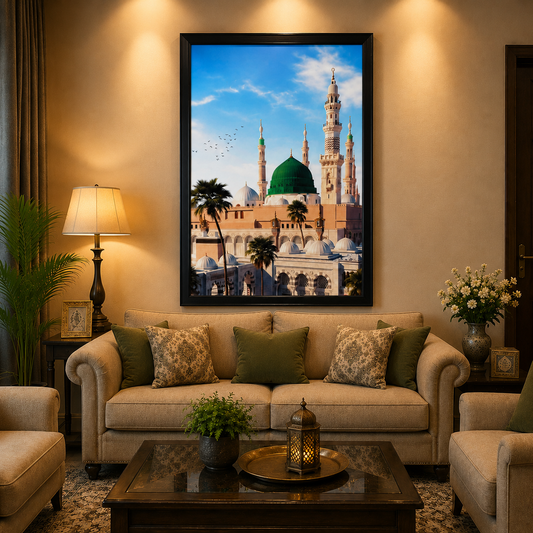 Masjid-e-Nabawi Premium Wall Art 21x30 Inc