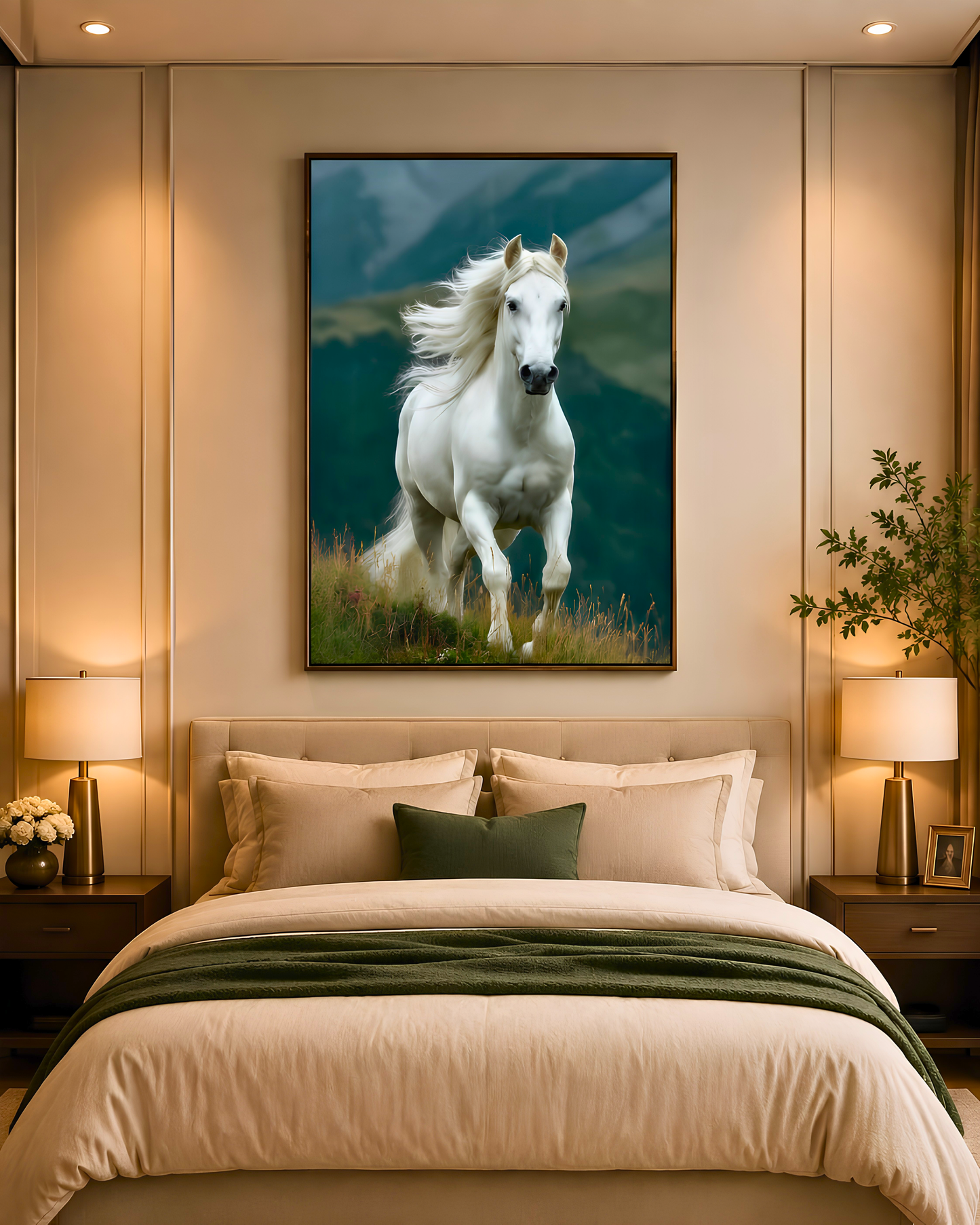 Luxury Horse Wall Art Frame 24x36 Inc