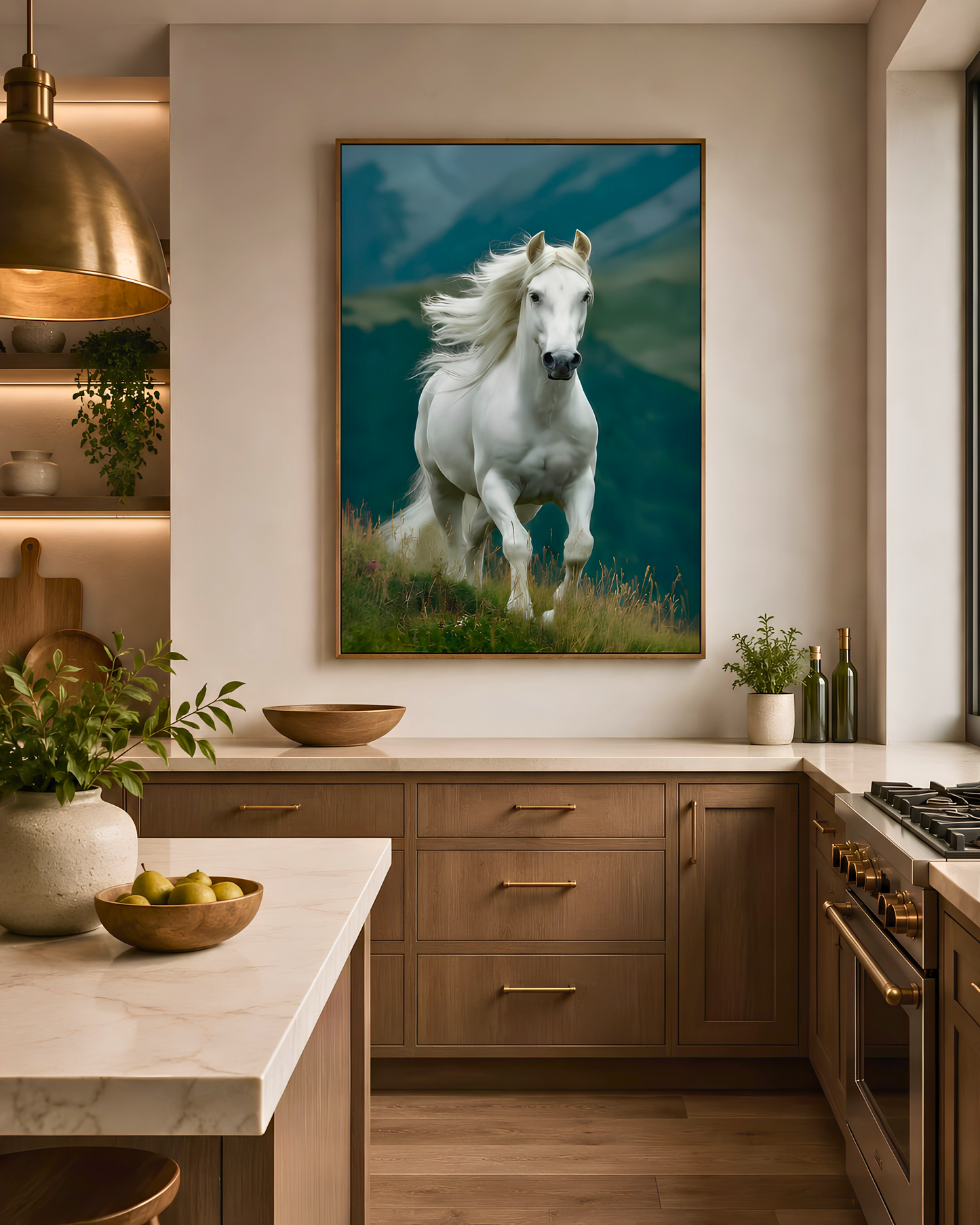 Luxury Horse Wall Art Frame 24x36 Inc